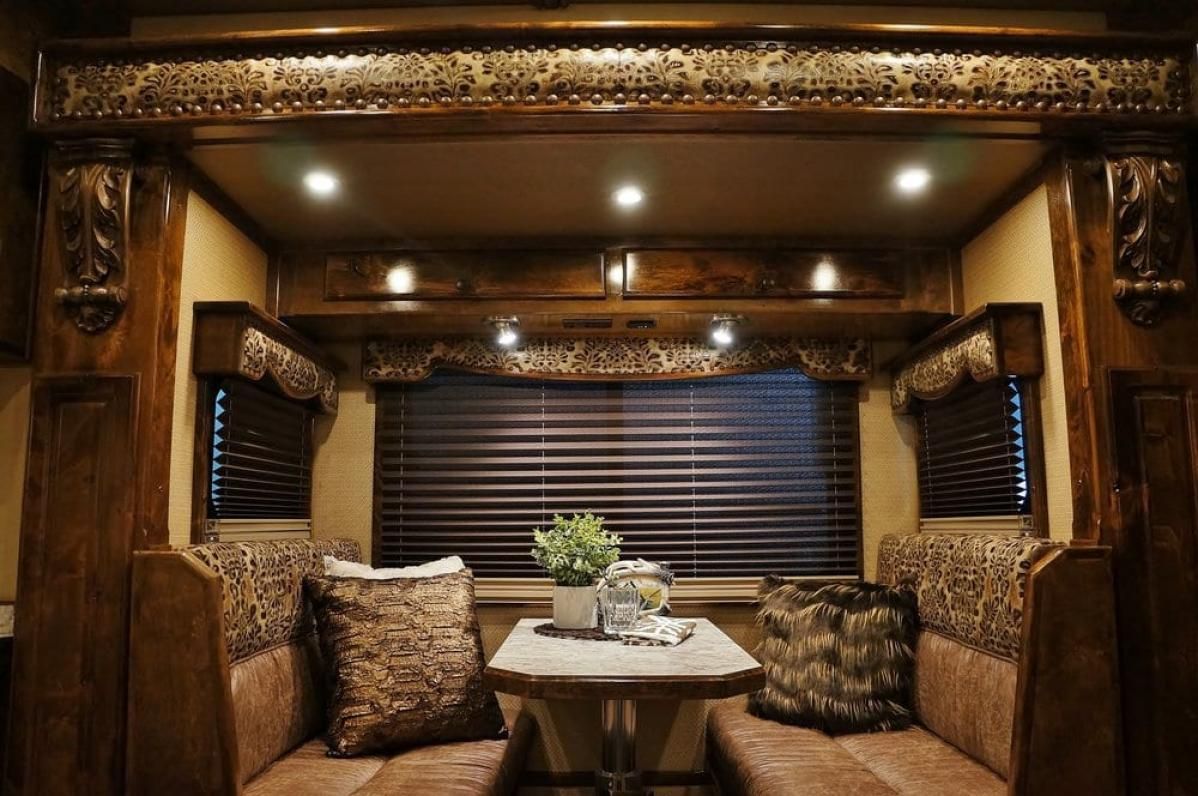 Interior of an Outlaw Conversion Trailer