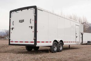 Logan Coach Contractor Specialty Trailer from the back