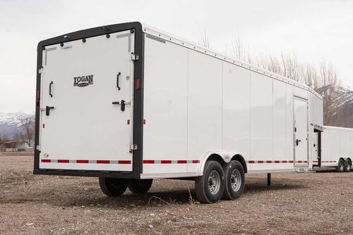 Logan Coach Contractor Specialty Trailer from the back