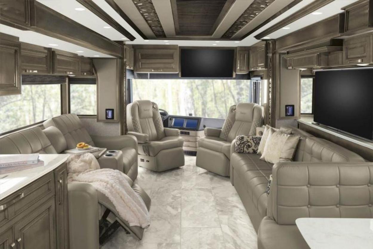 Living space inside the 2023 Newmar Essex Class A RV