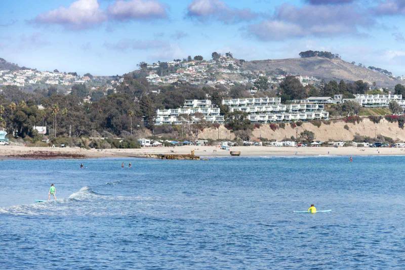 View from the ocean of Doheny State Beach