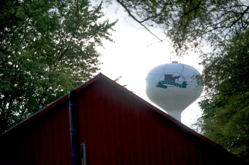 Water tower in Nappanee, Indiana