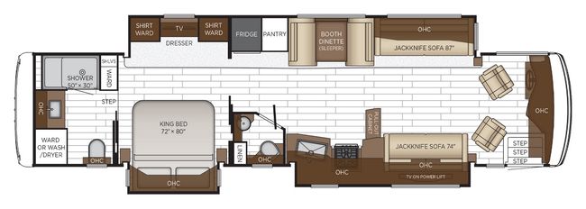 Newmar Northern Star 4037 floor plan image