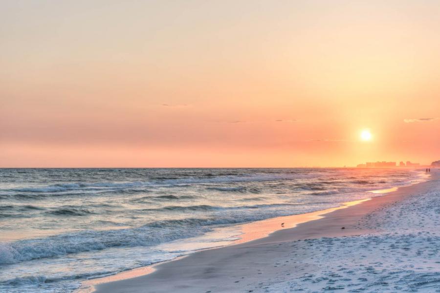 Sunset at Santa Rosa Beach in Florida