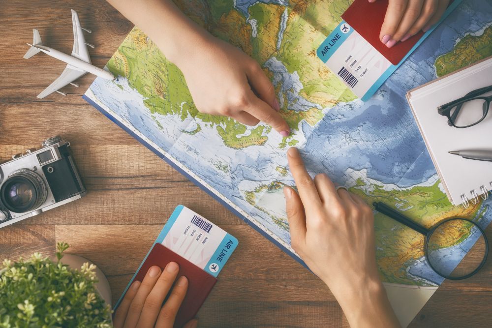 People planning a trip