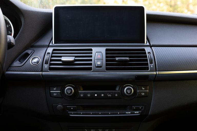 Screen and dashboard inside a car