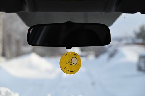 Rear view mirror air freshener