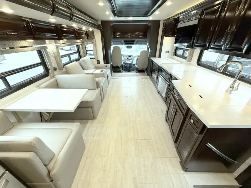 Back to front view inside a 2026 Newmar Supreme Aire