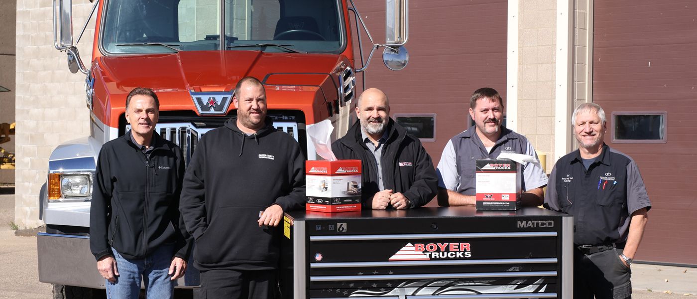 Boyer Trucks Donates matco toolbox and tools to heavy duty truck technology program in Minnesota.