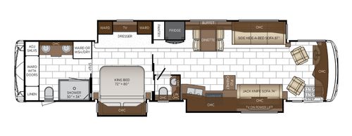 2024 Newmar Ventana floor plan 4369