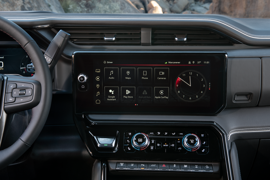 Interior of the 25 GMC Sierra 25