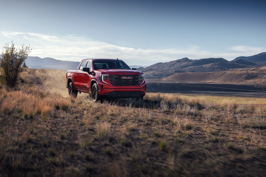 GMC Sierra in the mountains
