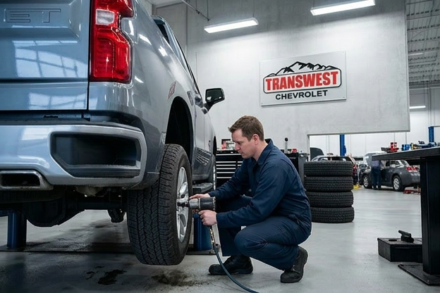 Tire offer at Transwest Chevrolet in Sterling Colorado. Buy 3 tires get the 4th for $1.