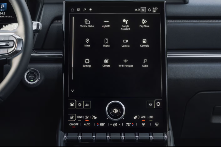 Infotainment center in 2026 GMC Terrain