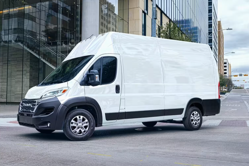 2026 RAM ProMaster Tradesman Extended Cargo Van on a city street