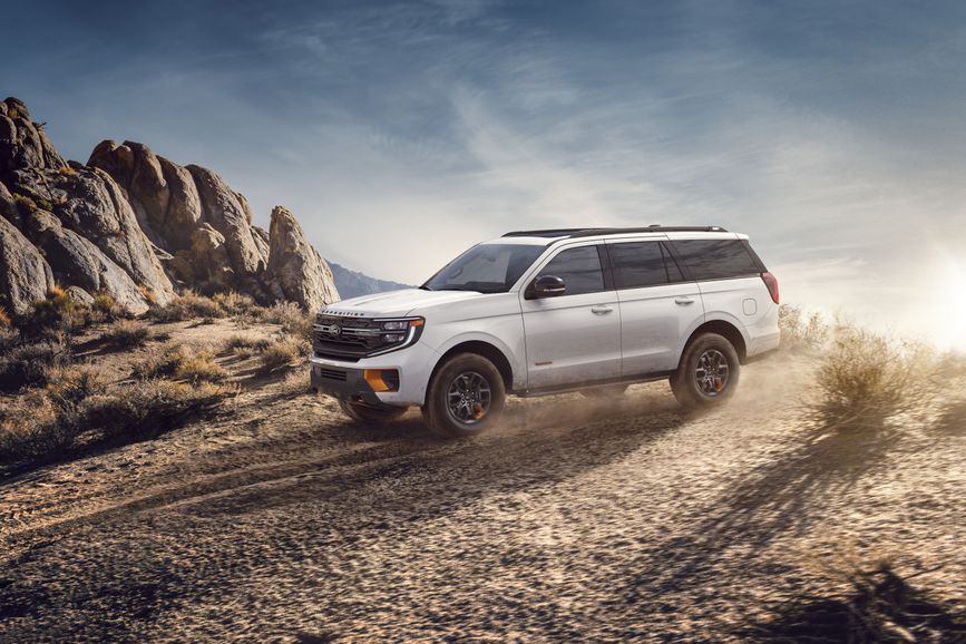 New Ford Expedition in the desert