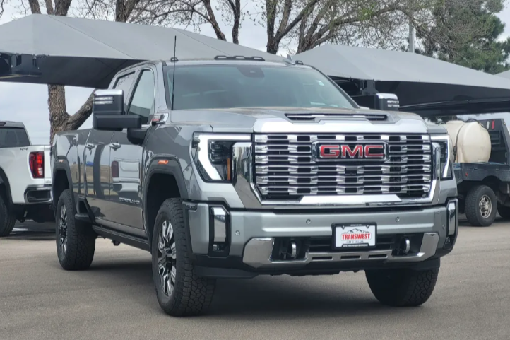 New 2026 GMC Sierra 2500HD Denali in Sterling Metallic available at Transwest GMC Henderson CO with special APR financing and savings off MSRP