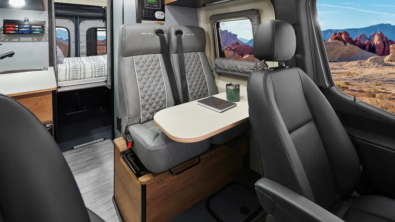 Seating inside the Revel