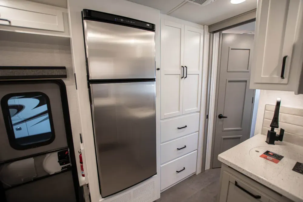 Fridge and cabinet space in the 2026 Veracruz