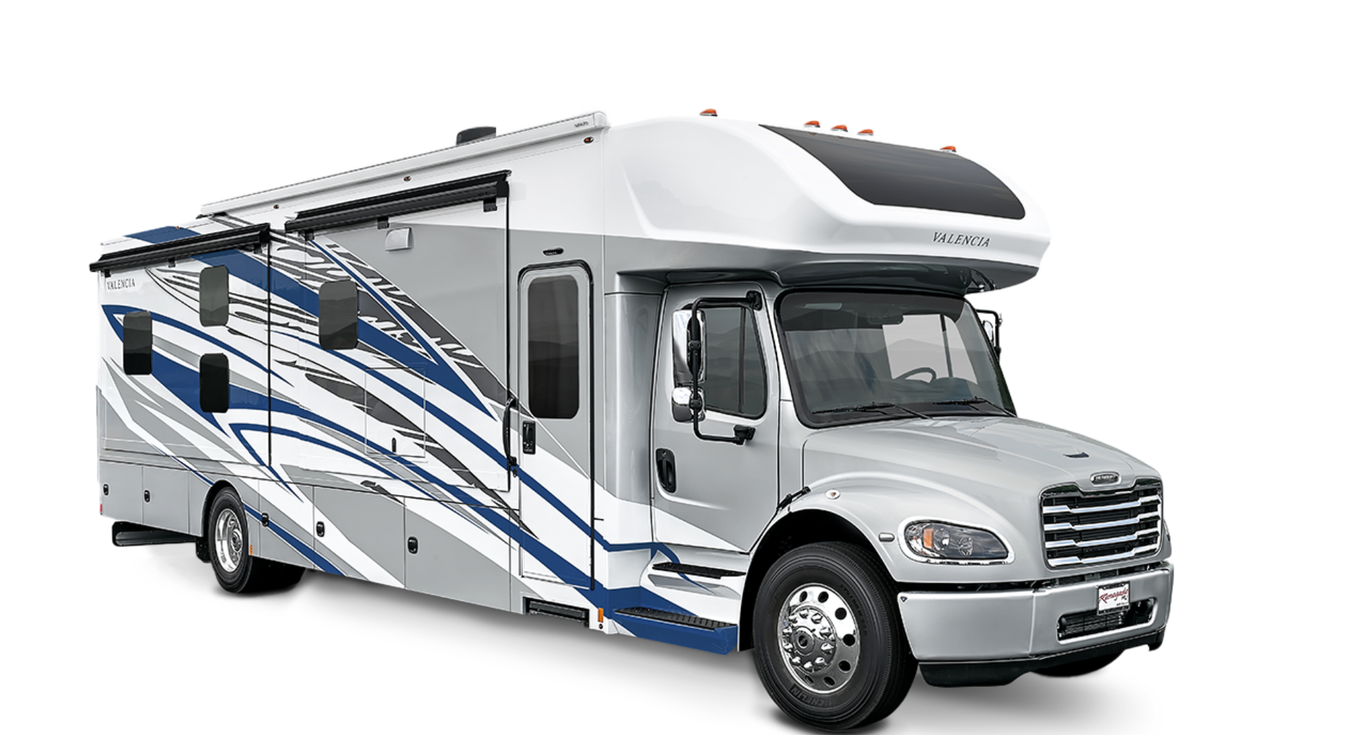 2026 Renegade Valencia RV exterior image with a white background