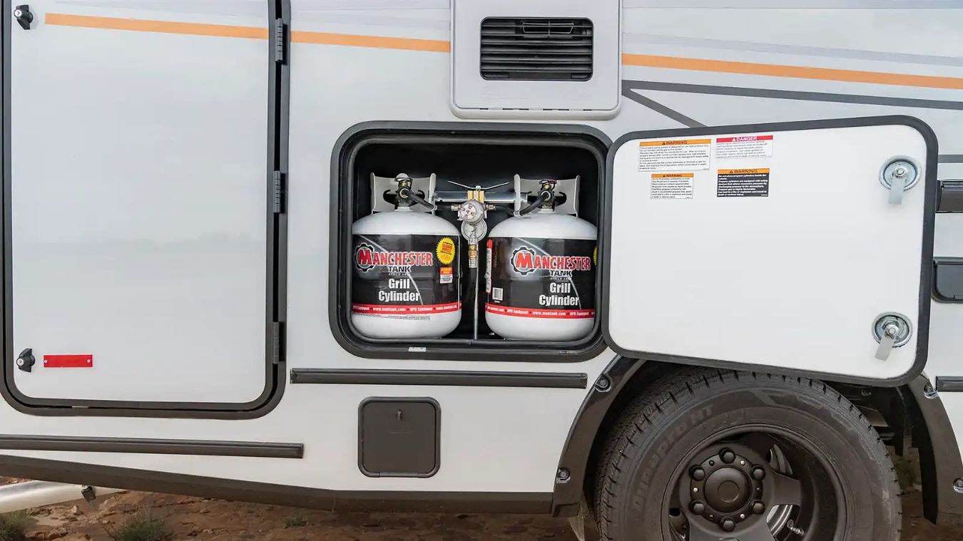 Exterior propane tanks