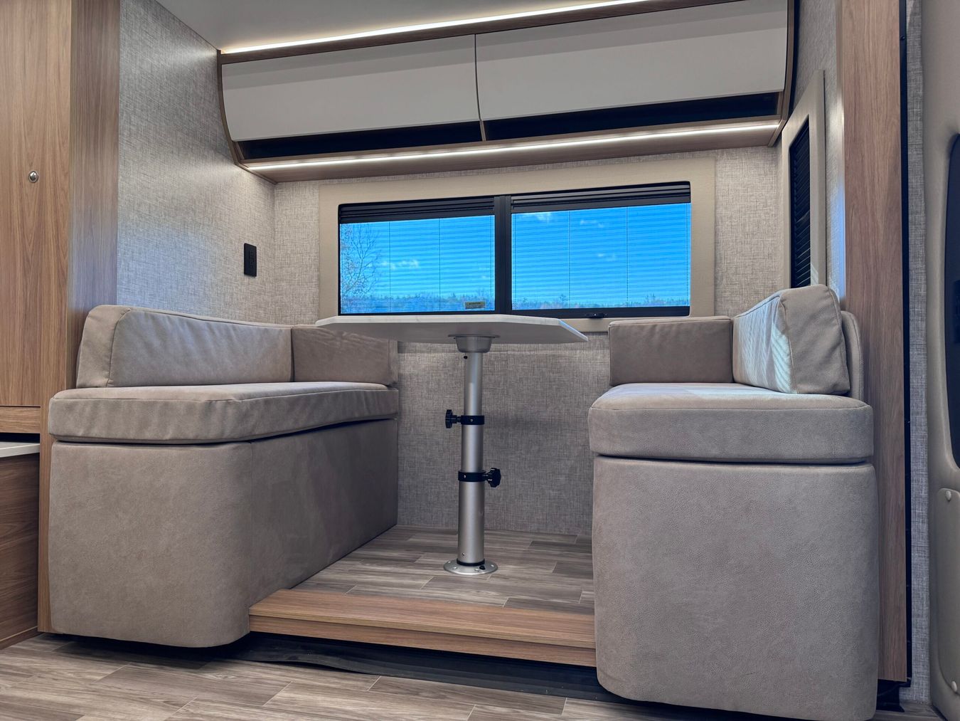 Dinette inside the Wayfarer