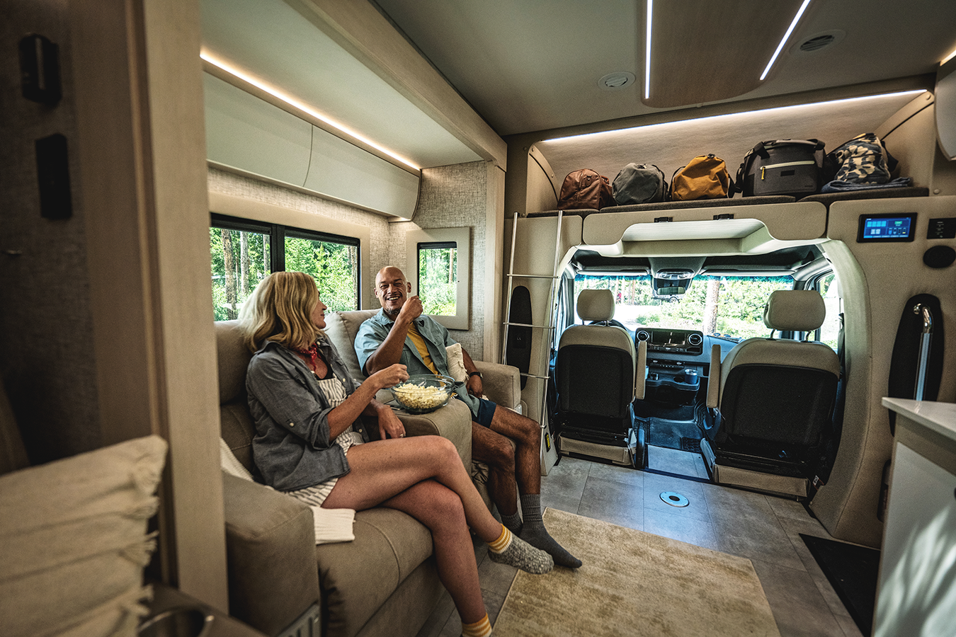 Seating inside the Wayfarer