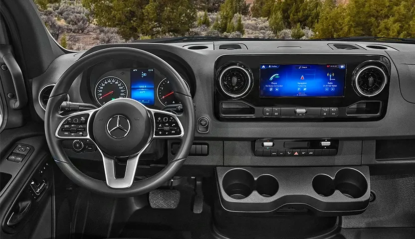 Dashboard and steering wheel