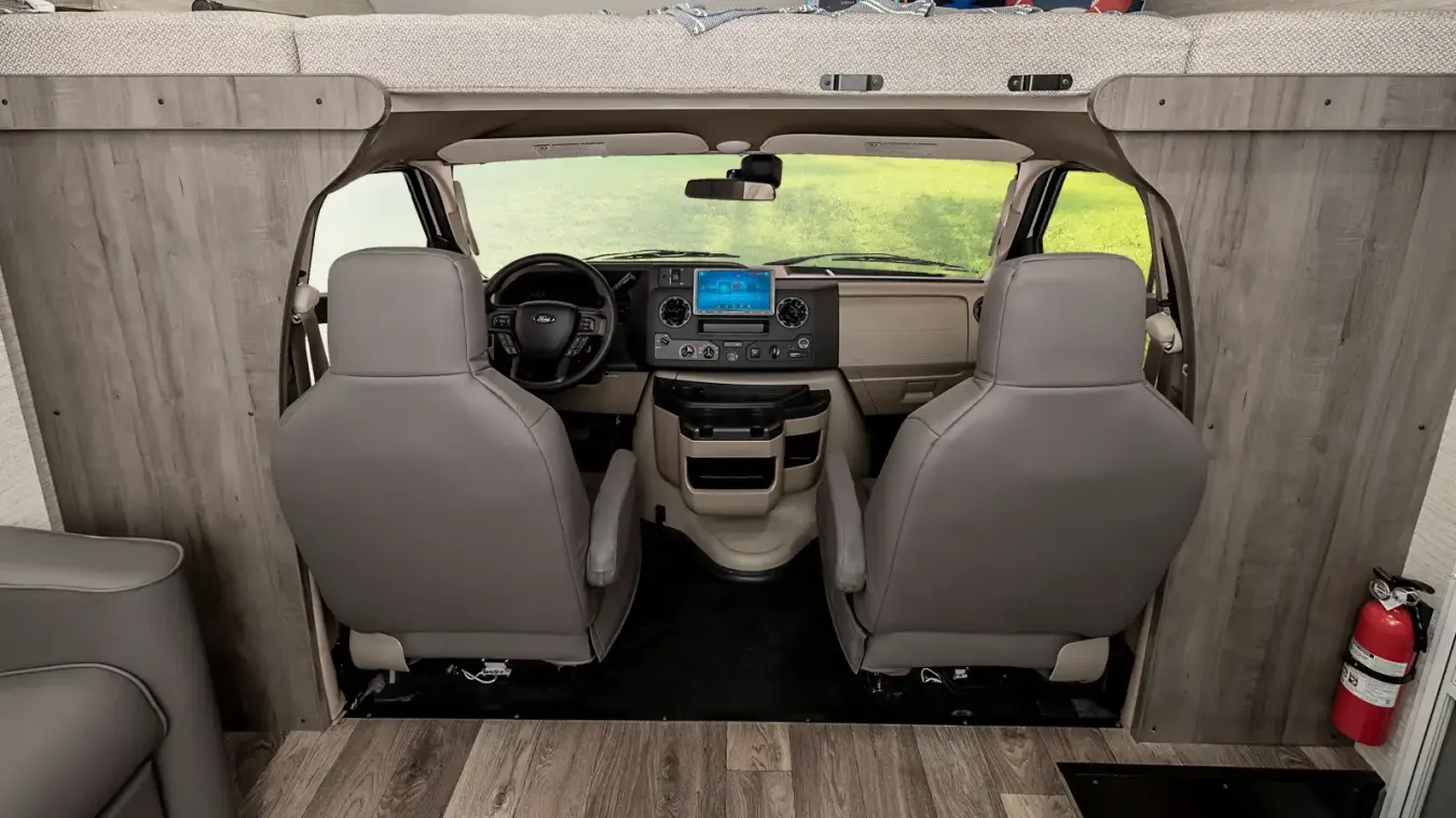 The Winnebago Spirit&#039;s cab seats