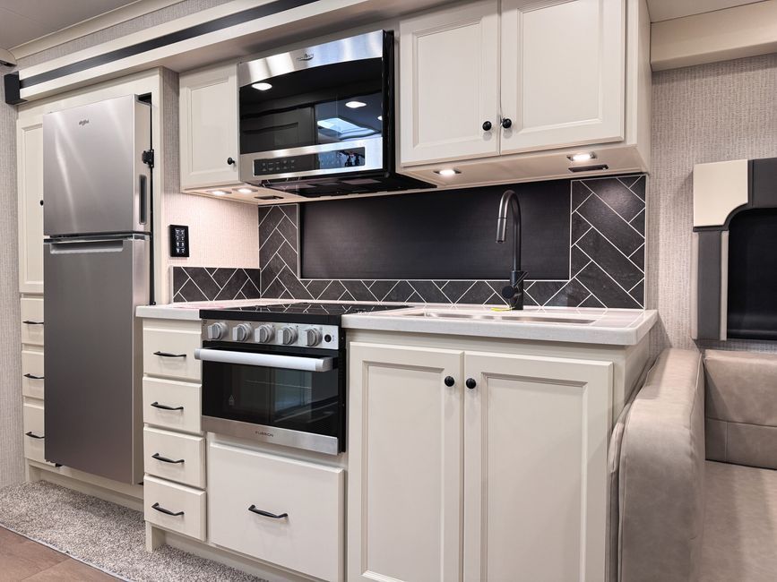 Kitchen in the 2026 Open Road Allegro