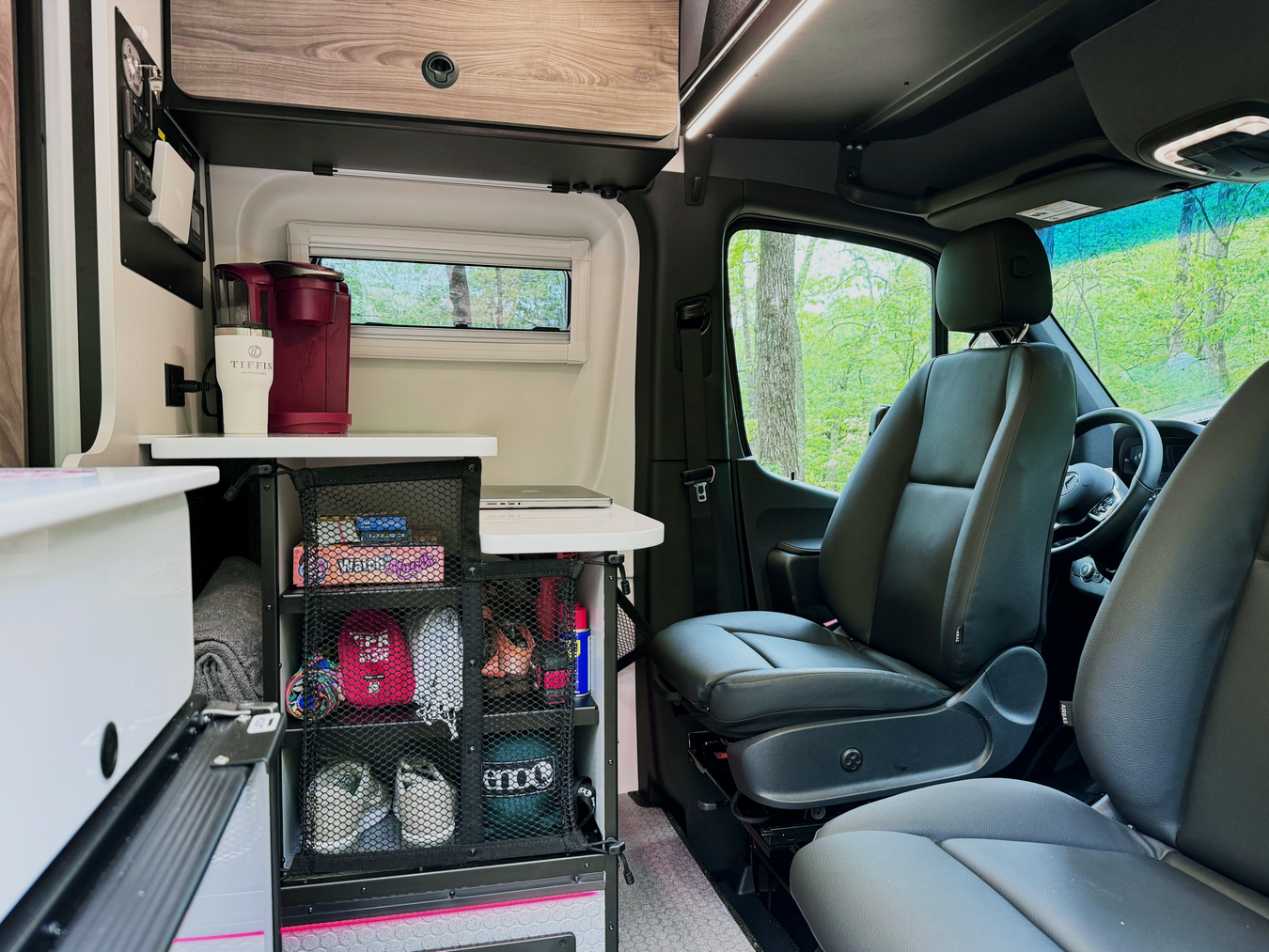 Adventure Bar setup in the Tiffin GH1