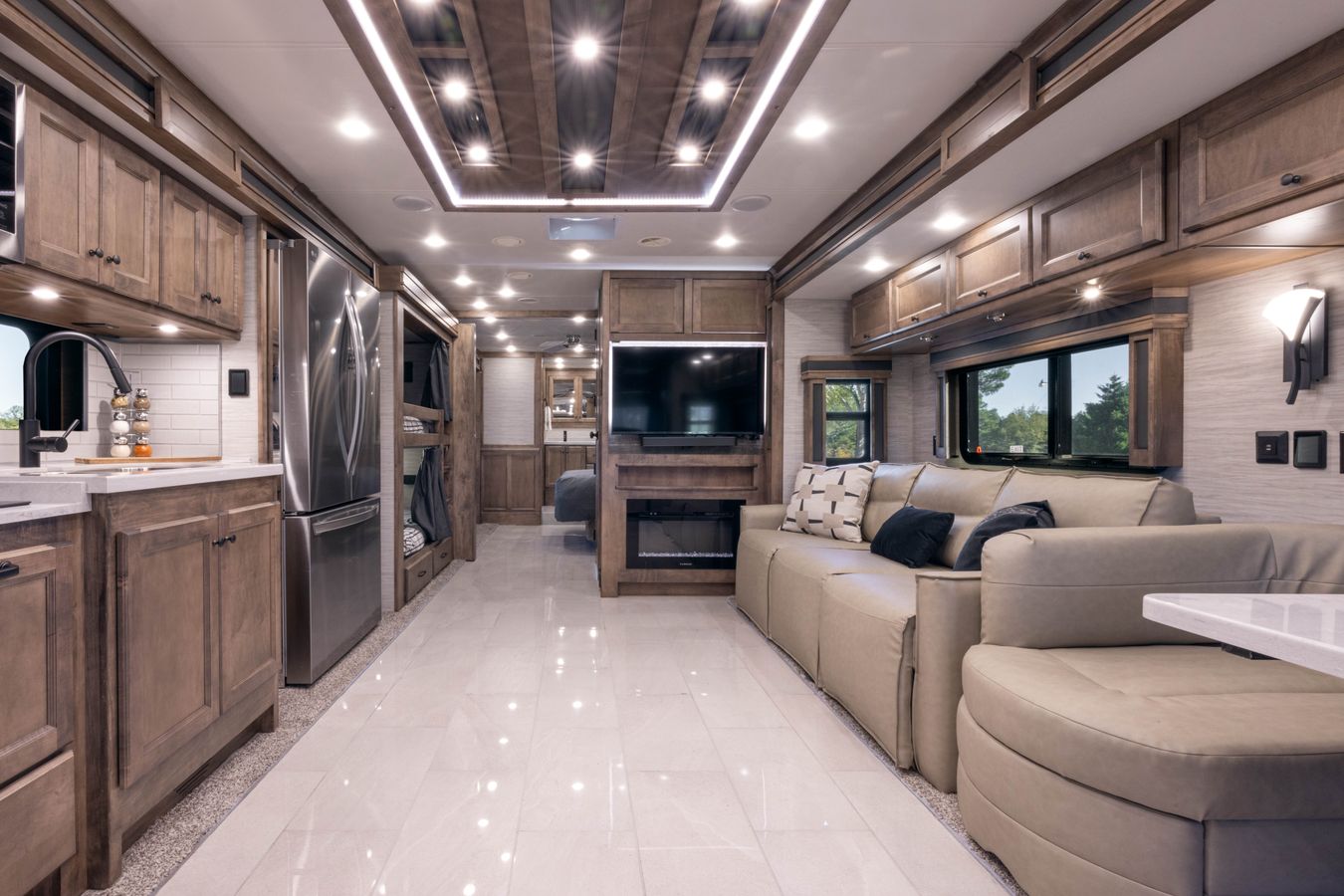 Interior of Tiffin Allegro RED