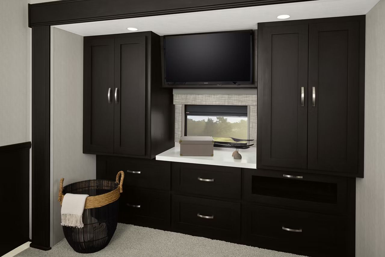 dresser inside an RV