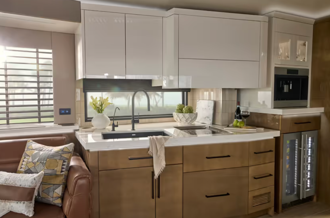 Kitchen in the 2026 Newmar King Aire