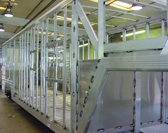 A view of the structure of a Cimarron Trailer before the skin goes on