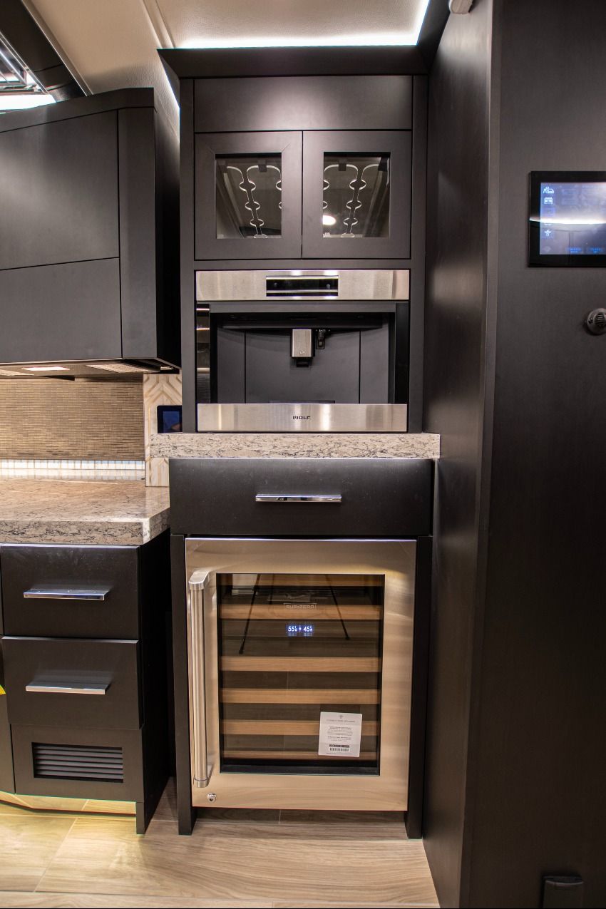 Coffee Bar &amp; Wine Cooler in RV