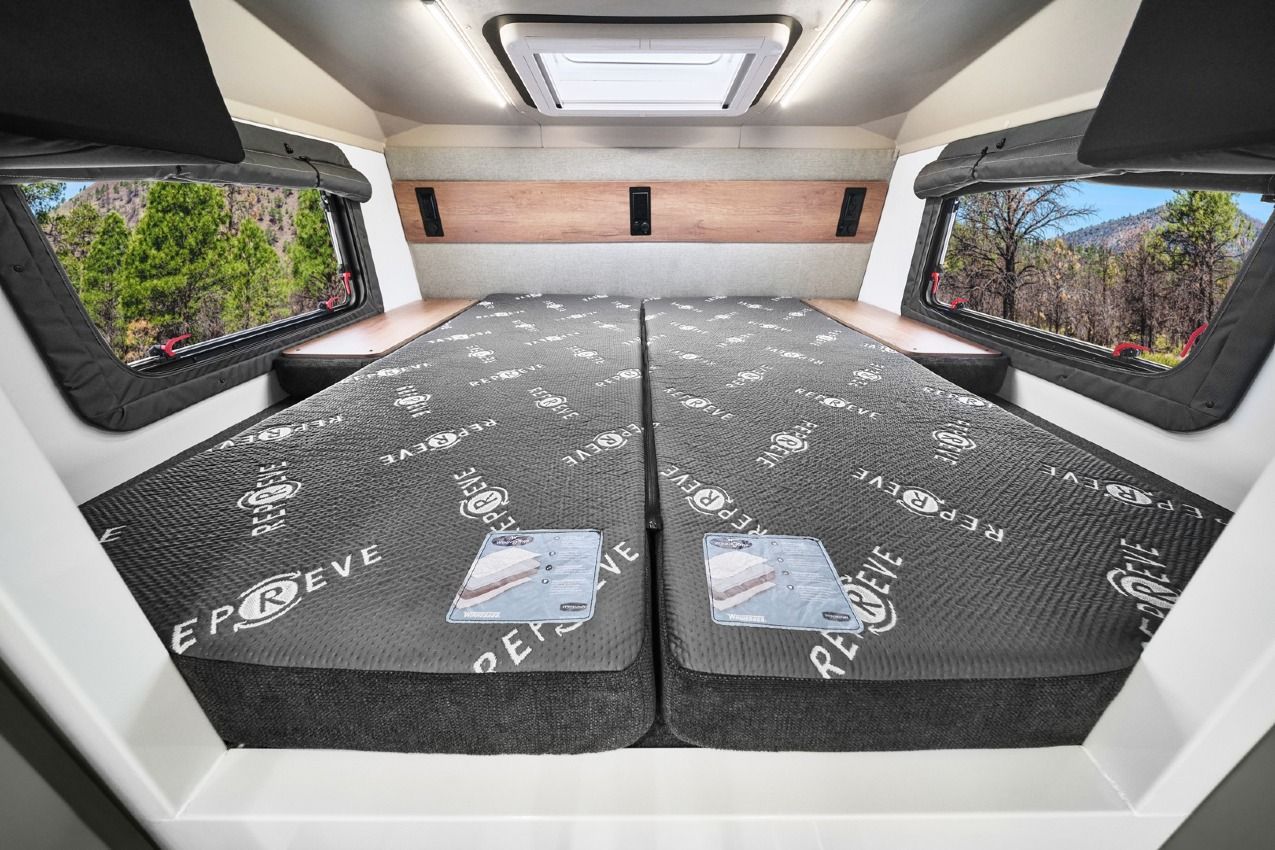 overcab bunk as a queen bed