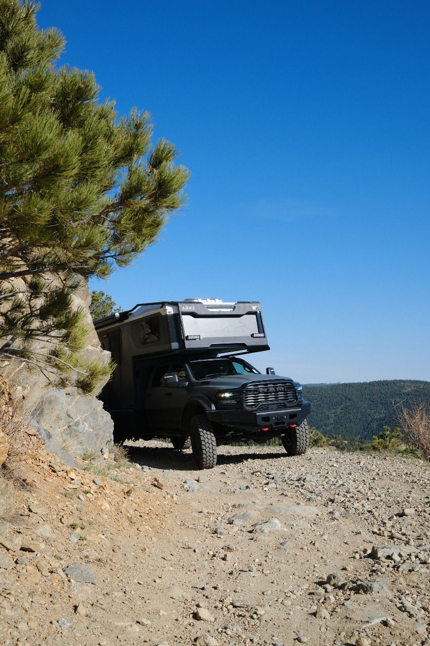 The ARKA on a narrow mountain trail