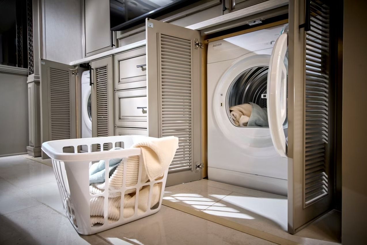 Laundry basket and machines