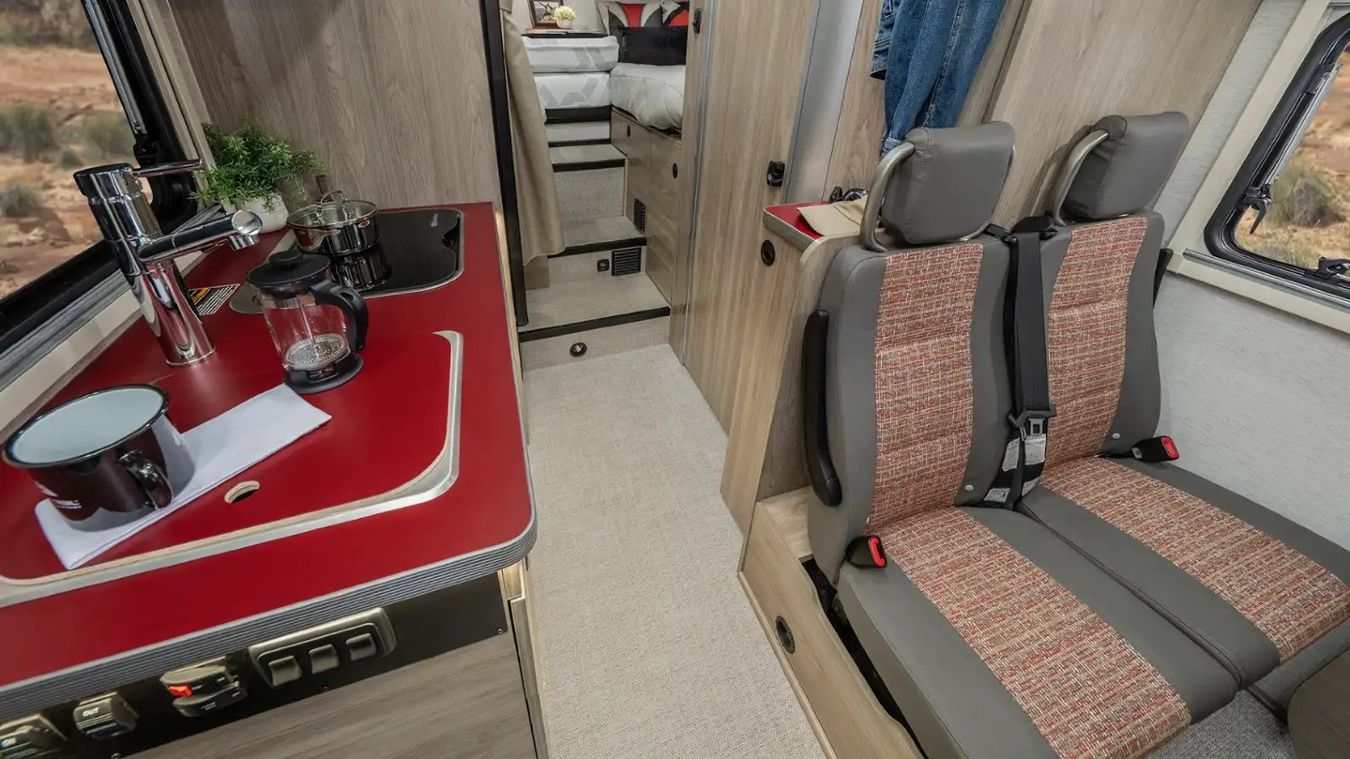Galley and passenger seats