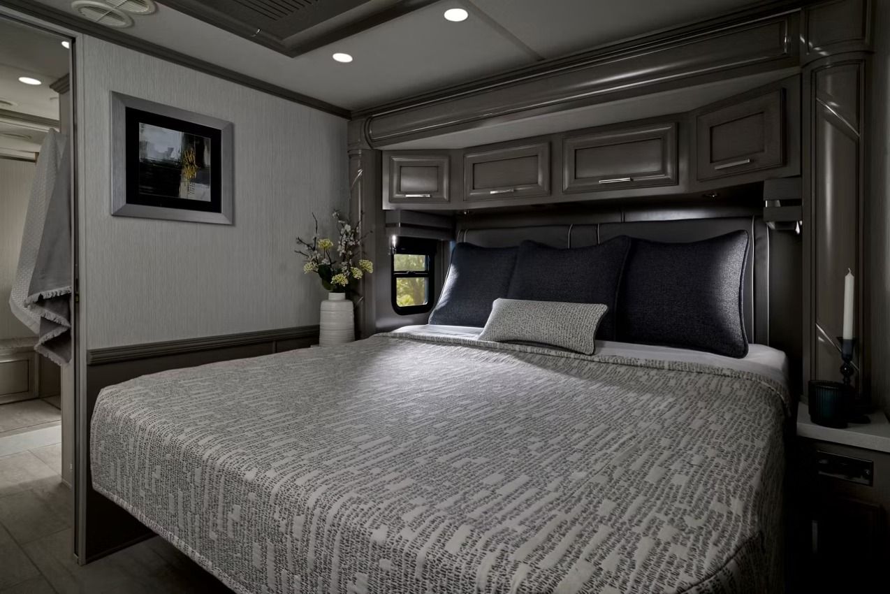 Bed inside an RV