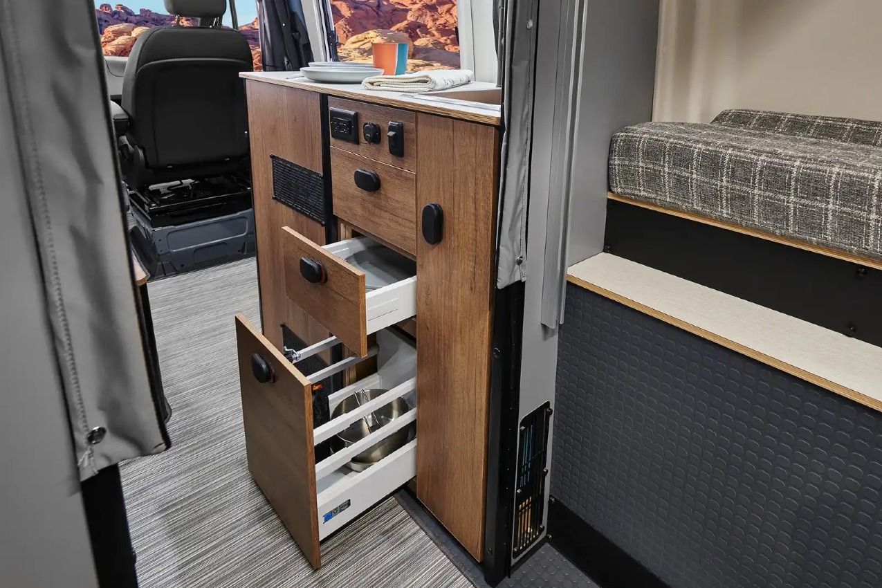 Drawers inside Revel