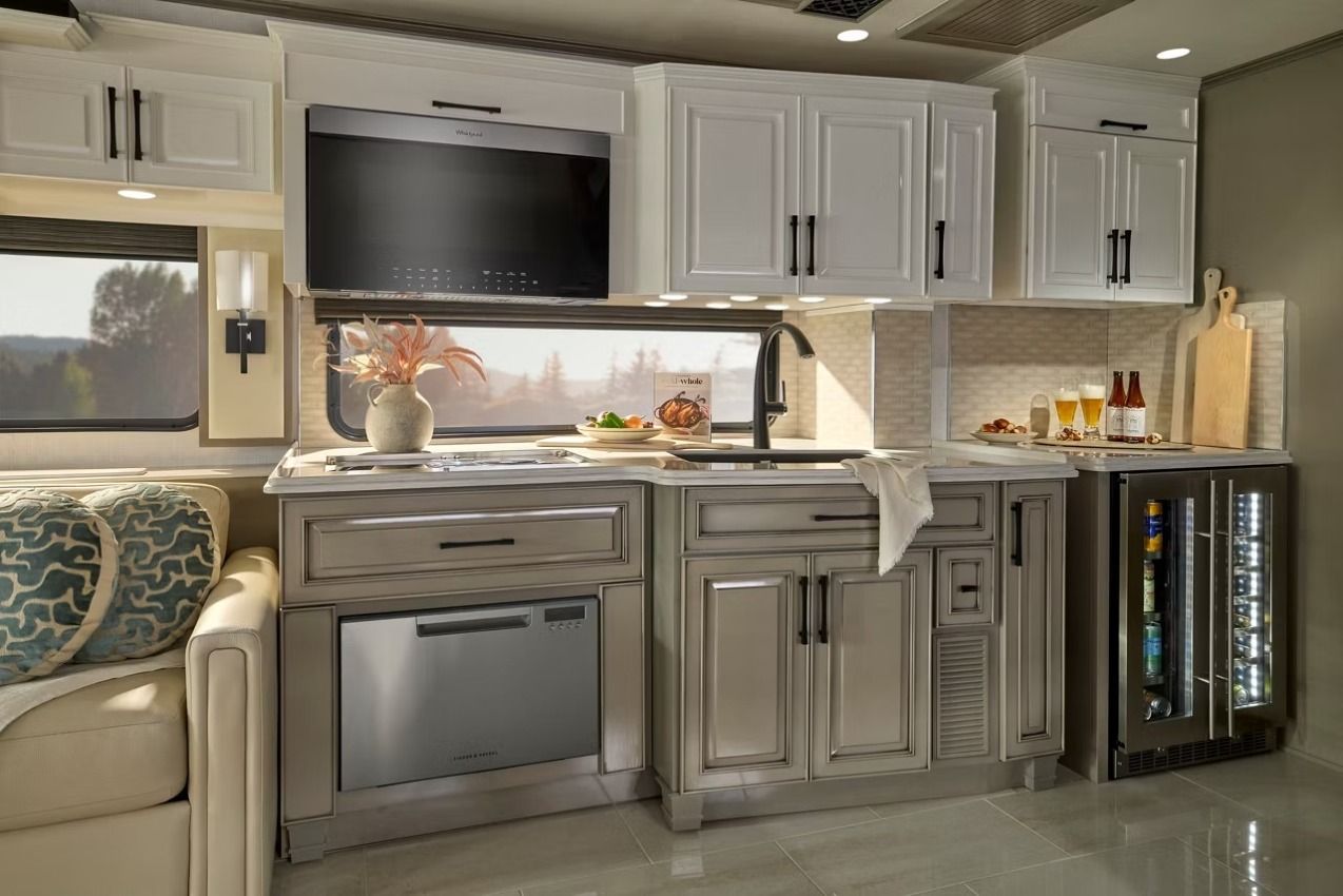 2027 Newmar London Air cooking area