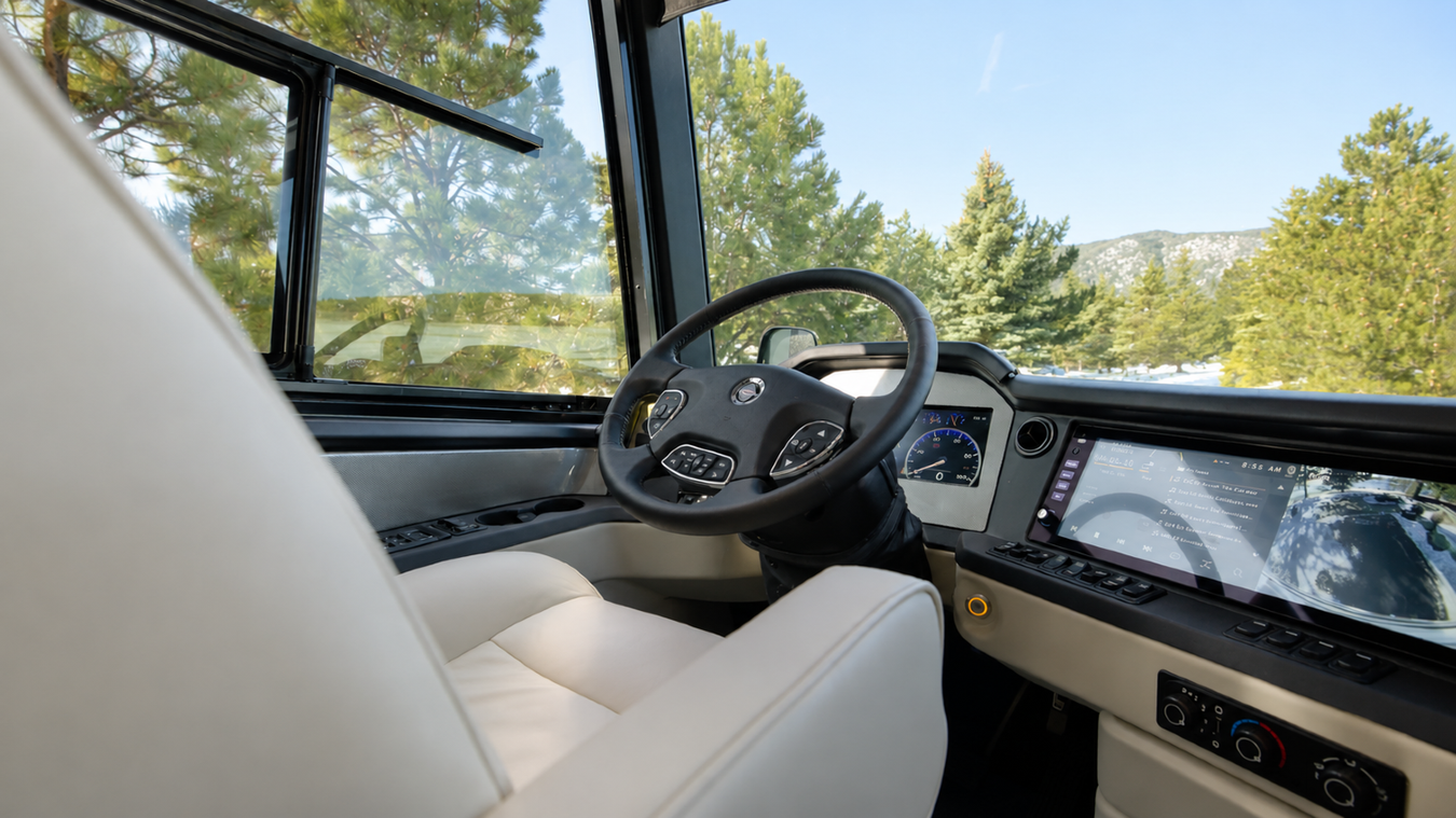 2027 Newmar Mountain Aire cockpit