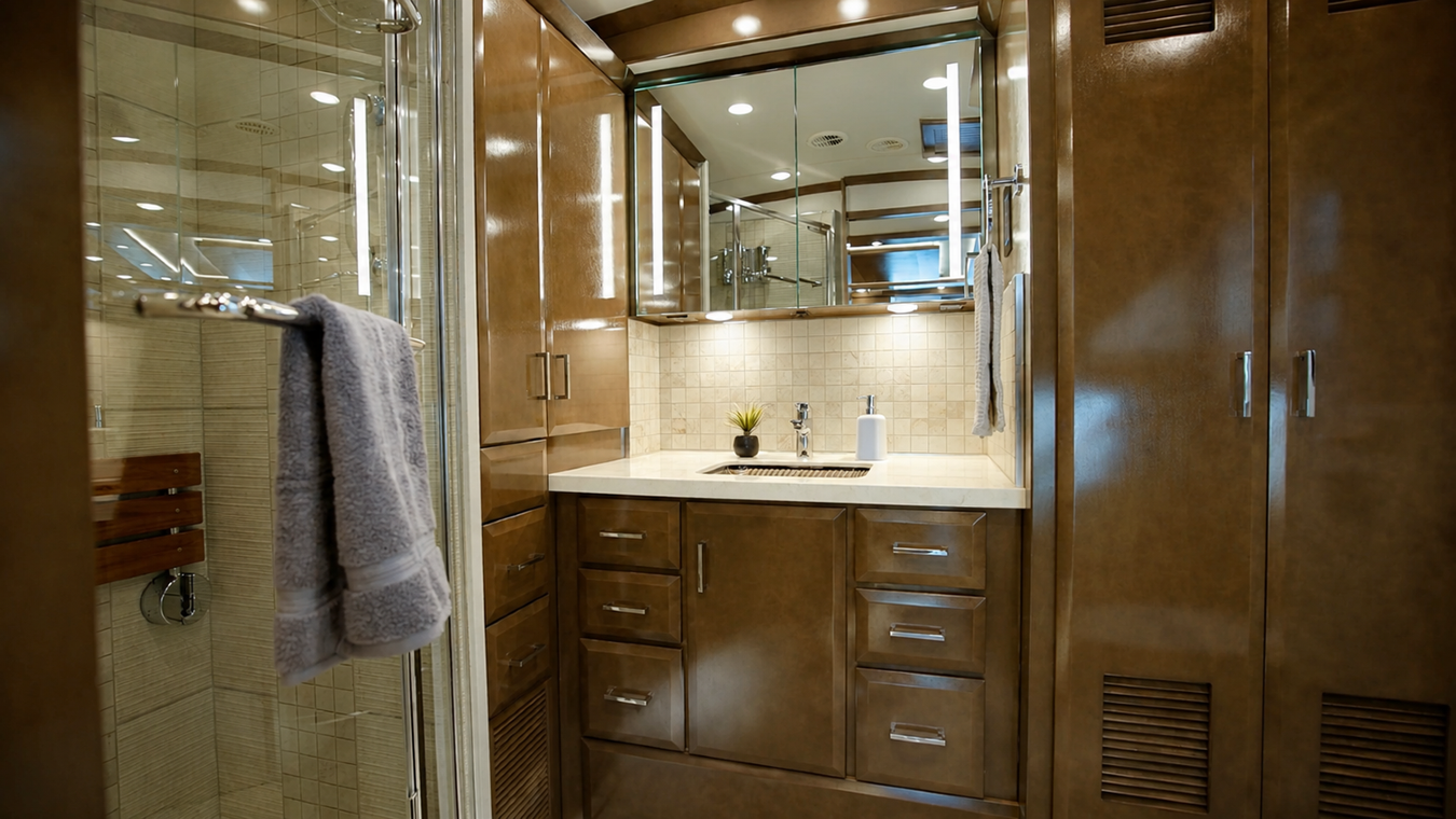 2027 Newmar Mountain Aire bathroom