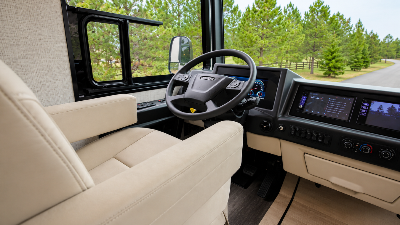 2027 Newmar Canyon Star cockpit