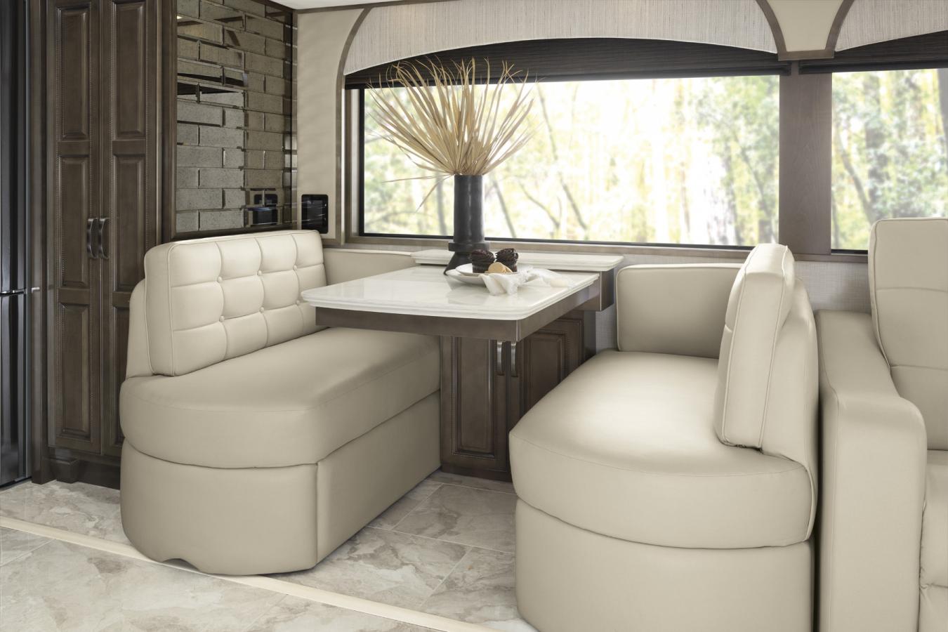 Dinette in the interior of the Essex