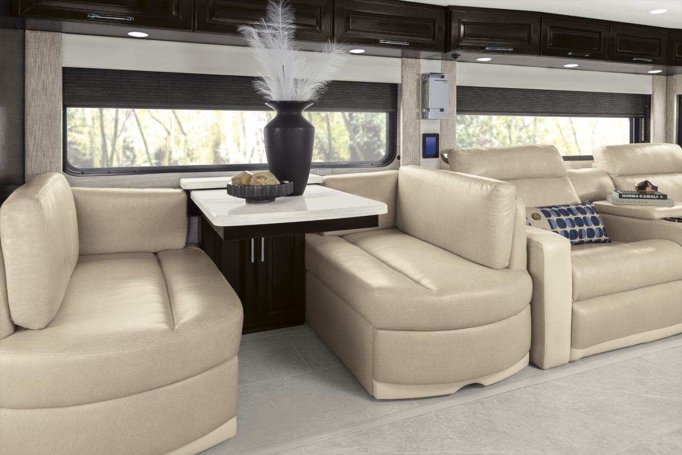 Dinette inside the 2024 Newmar Supreme Aire