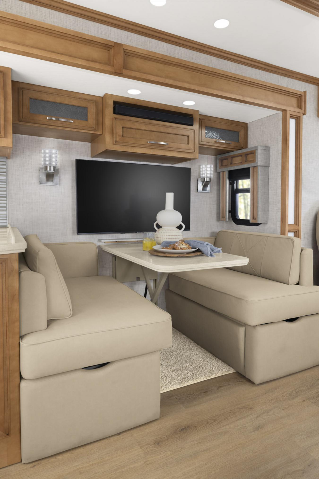 Dinette inside the 2024 Newmar Canyon Star