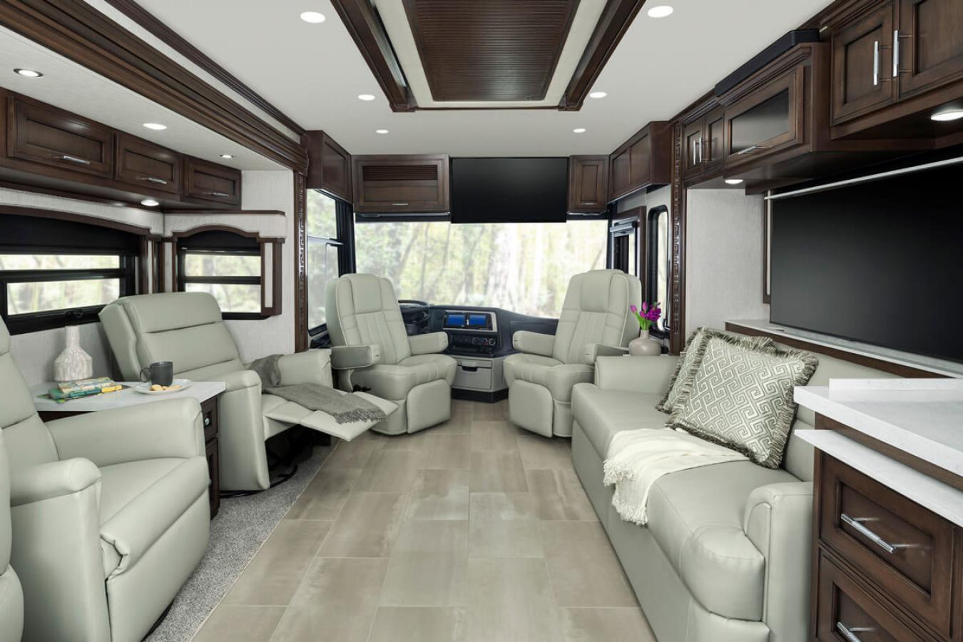 Seating area in a 2022 Newmar Ventana RV